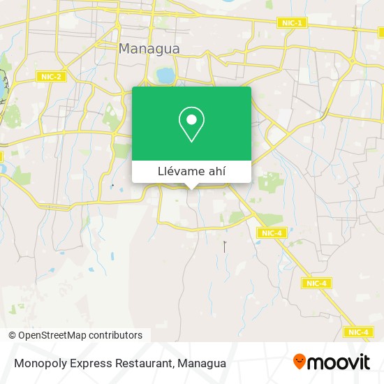 Mapa de Monopoly Express Restaurant