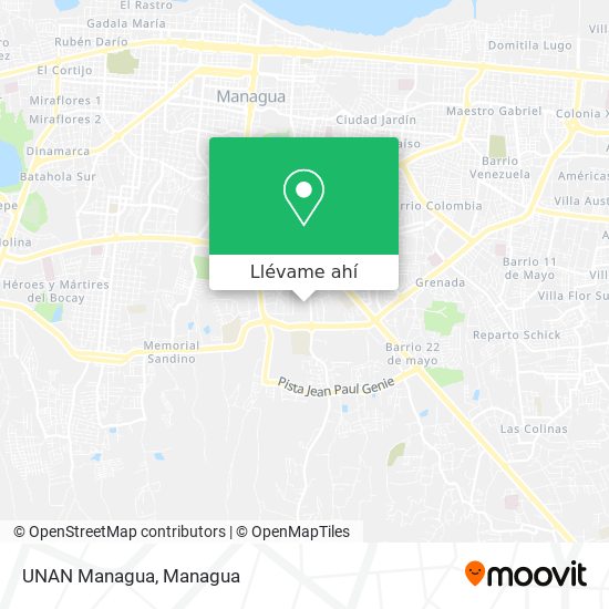 Mapa de UNAN Managua