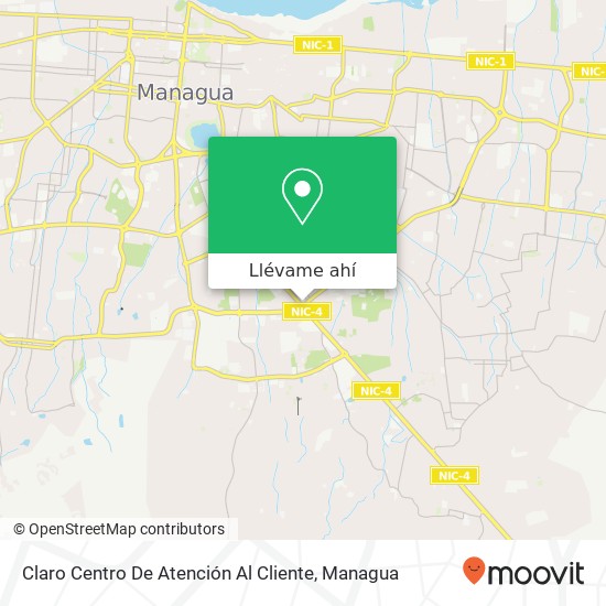 Mapa de Claro Centro De Atención Al Cliente