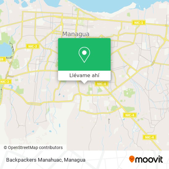 Mapa de Backpackers Manahuac