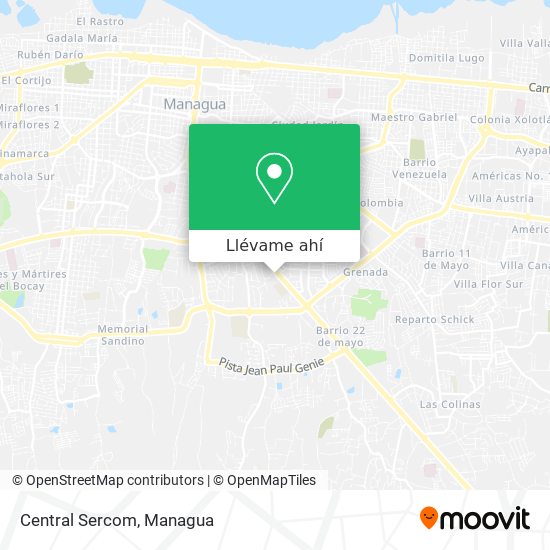 Mapa de Central Sercom