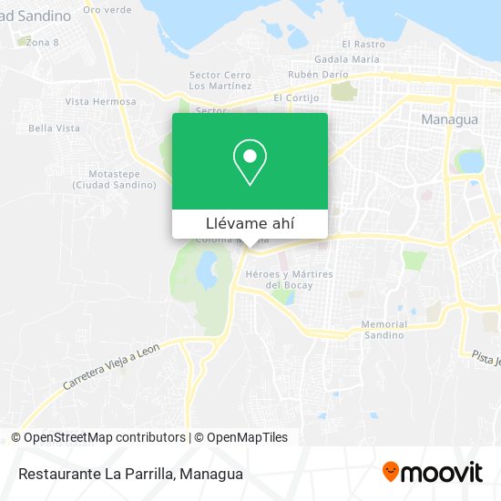 Mapa de Restaurante La Parrilla