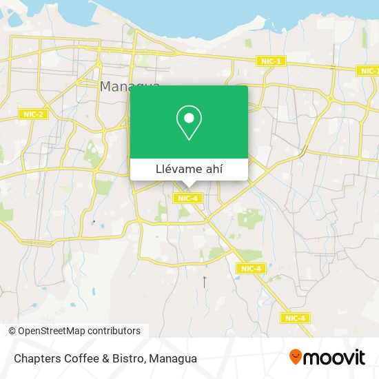 Mapa de Chapters Coffee & Bistro