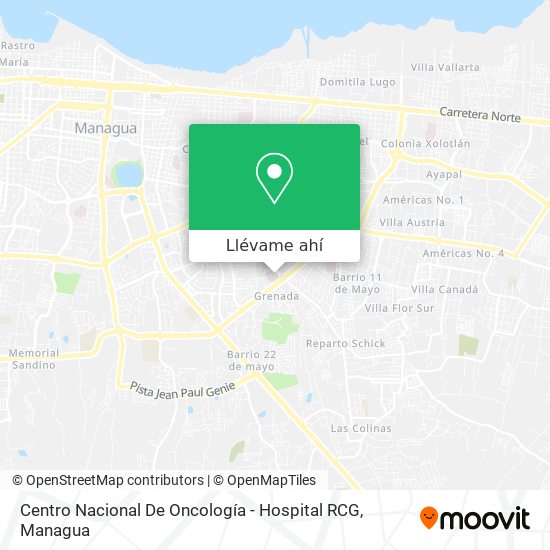 Mapa de Centro Nacional De Oncología - Hospital RCG