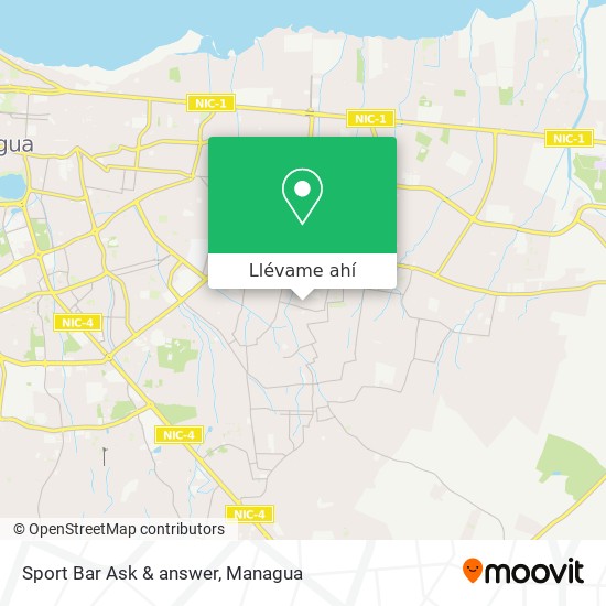 Mapa de Sport Bar Ask & answer