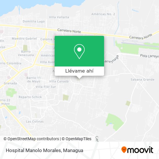 Mapa de Hospital Manolo Morales