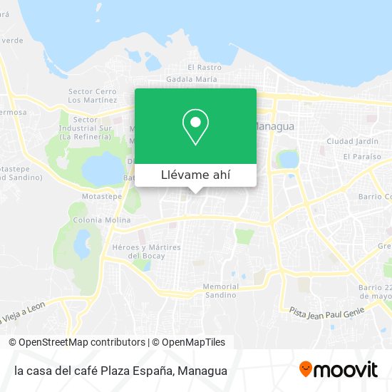Mapa de la casa del café Plaza España