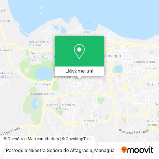 Mapa de Parroquia Nuestra Señora de Altagracia