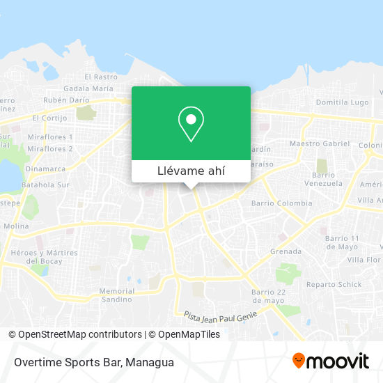 Mapa de Overtime Sports Bar
