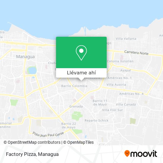 Mapa de Factory Pizza