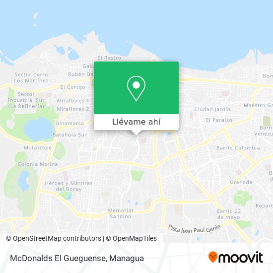 Mapa de McDonalds El Gueguense