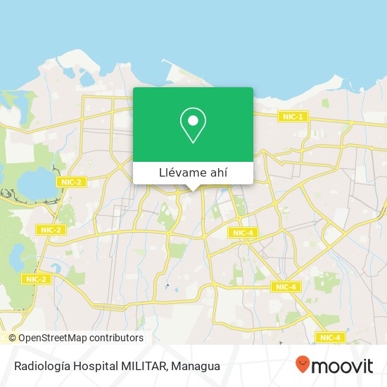 Mapa de Radiología Hospital MILITAR