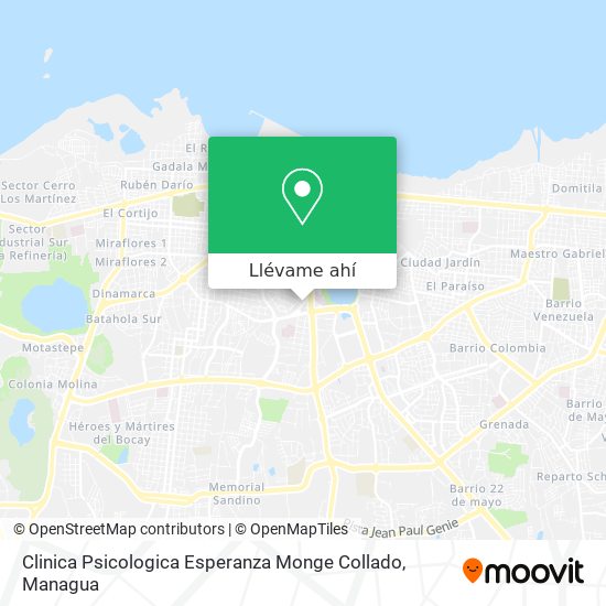 Mapa de Clinica Psicologica Esperanza Monge Collado