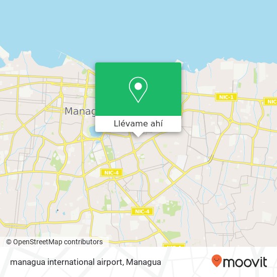 Mapa de managua international airport