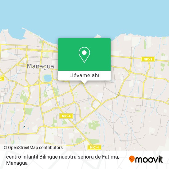 Mapa de centro infantil Bilingue nuestra señora de Fatima