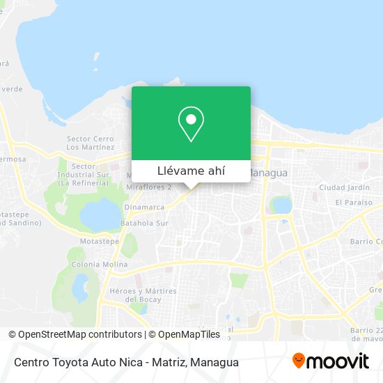 Mapa de Centro Toyota Auto Nica - Matriz