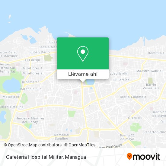 Mapa de Cafeteria Hospital Militar