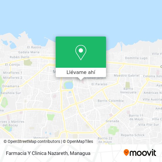Mapa de Farmacia Y Clinica Nazareth