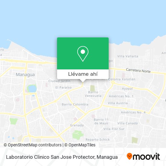 Mapa de Laboratorio Clinico San Jose Protector