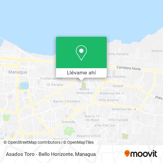 Mapa de Asados Toro - Bello Horizonte