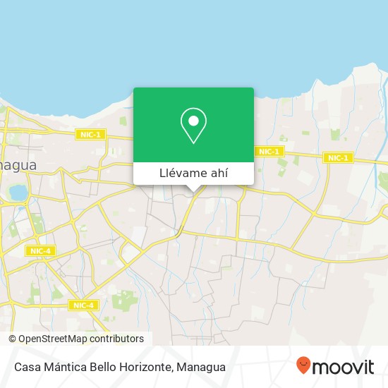 Mapa de Casa Mántica Bello Horizonte
