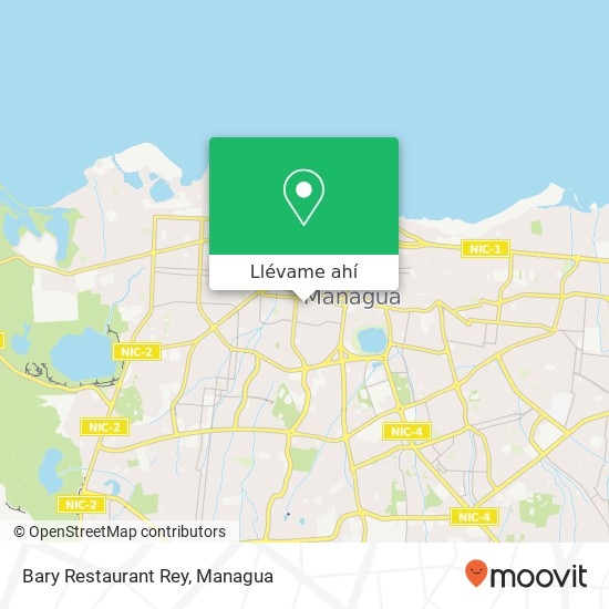 Mapa de Bary Restaurant Rey