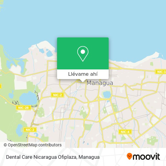 Mapa de Dental Care Nicaragua  Ofiplaza