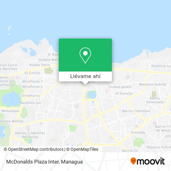 Mapa de McDonalds Plaza Inter