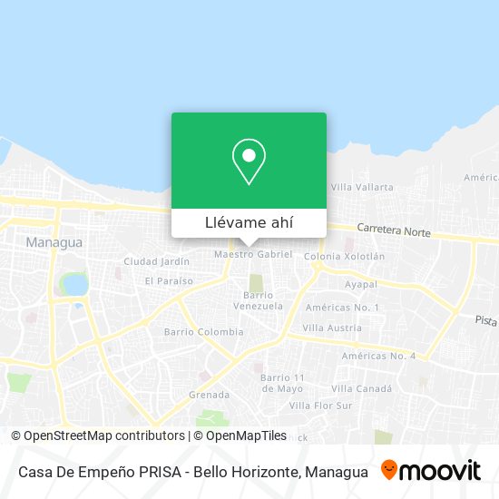 Mapa de Casa De Empeño PRISA - Bello Horizonte