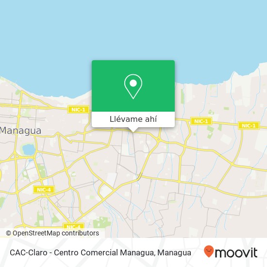 Mapa de CAC-Claro - Centro Comercial Managua