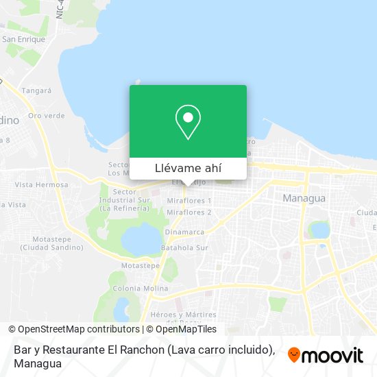 Mapa de Bar y Restaurante El Ranchon (Lava carro incluido)