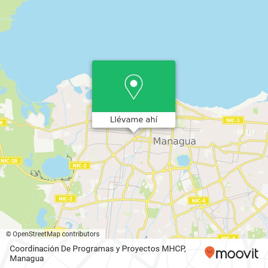 Mapa de Coordinación De Programas y Proyectos MHCP