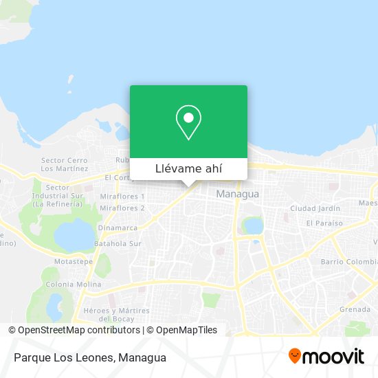 Cómo llegar a Parque Los Leones en Managua en Autobús?