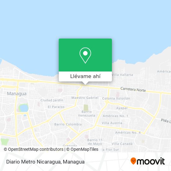 Mapa de Diario Metro Nicaragua