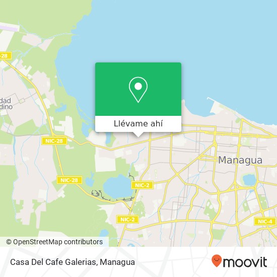 Mapa de Casa Del Cafe Galerias