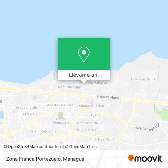 Mapa de Zona Franca Portezuelo