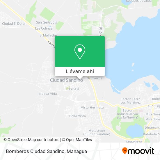 Mapa de Bomberos Ciudad Sandino