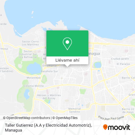 Mapa de Taller Gutierrez (A.A y Electricidad Automotriz)