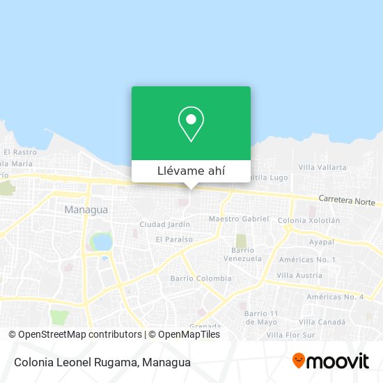 Mapa de Colonia Leonel Rugama