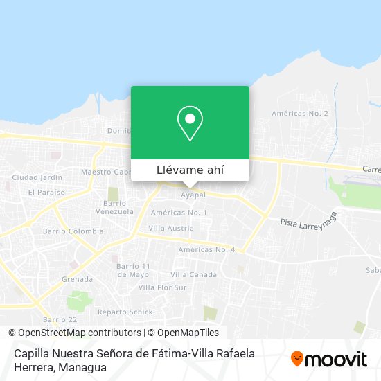 Mapa de Capilla Nuestra Señora de Fátima-Villa Rafaela Herrera