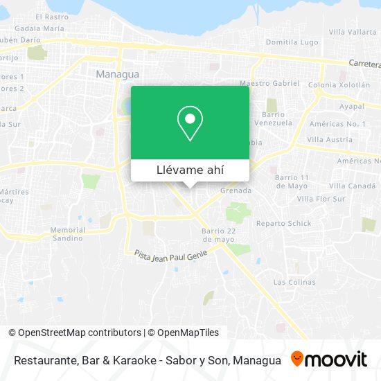 Mapa de Restaurante, Bar & Karaoke - Sabor y Son
