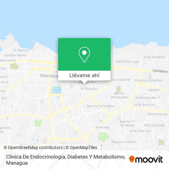 Mapa de Clinica De Endocrinologia, Diabetes Y Metabolismo