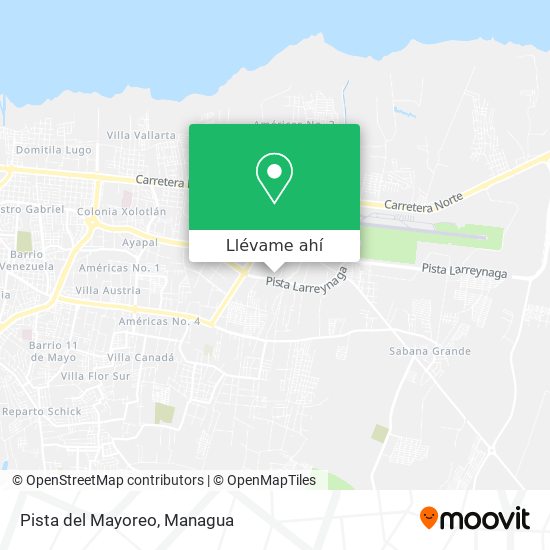 Mapa de Pista del Mayoreo