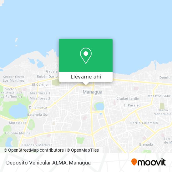Mapa de Deposito Vehicular ALMA
