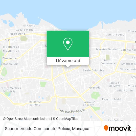 Mapa de Supermercado Comisariato Policia