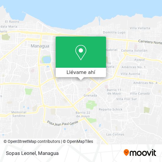 Mapa de Sopas Leonel