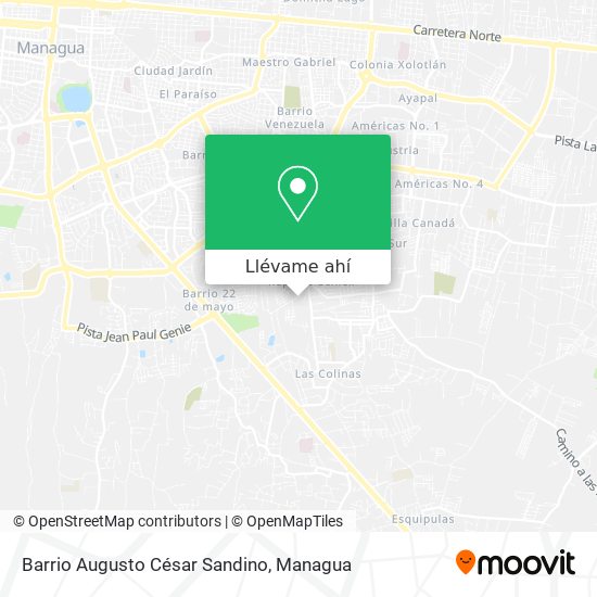 Mapa de Barrio Augusto César Sandino