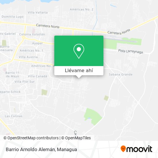 Mapa de Barrio Arnoldo Alemán