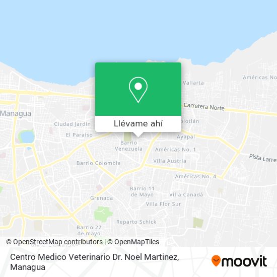 Mapa de Centro Medico Veterinario Dr. Noel Martinez