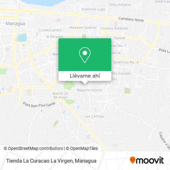 Mapa de Tienda  La Curacao La Virgen